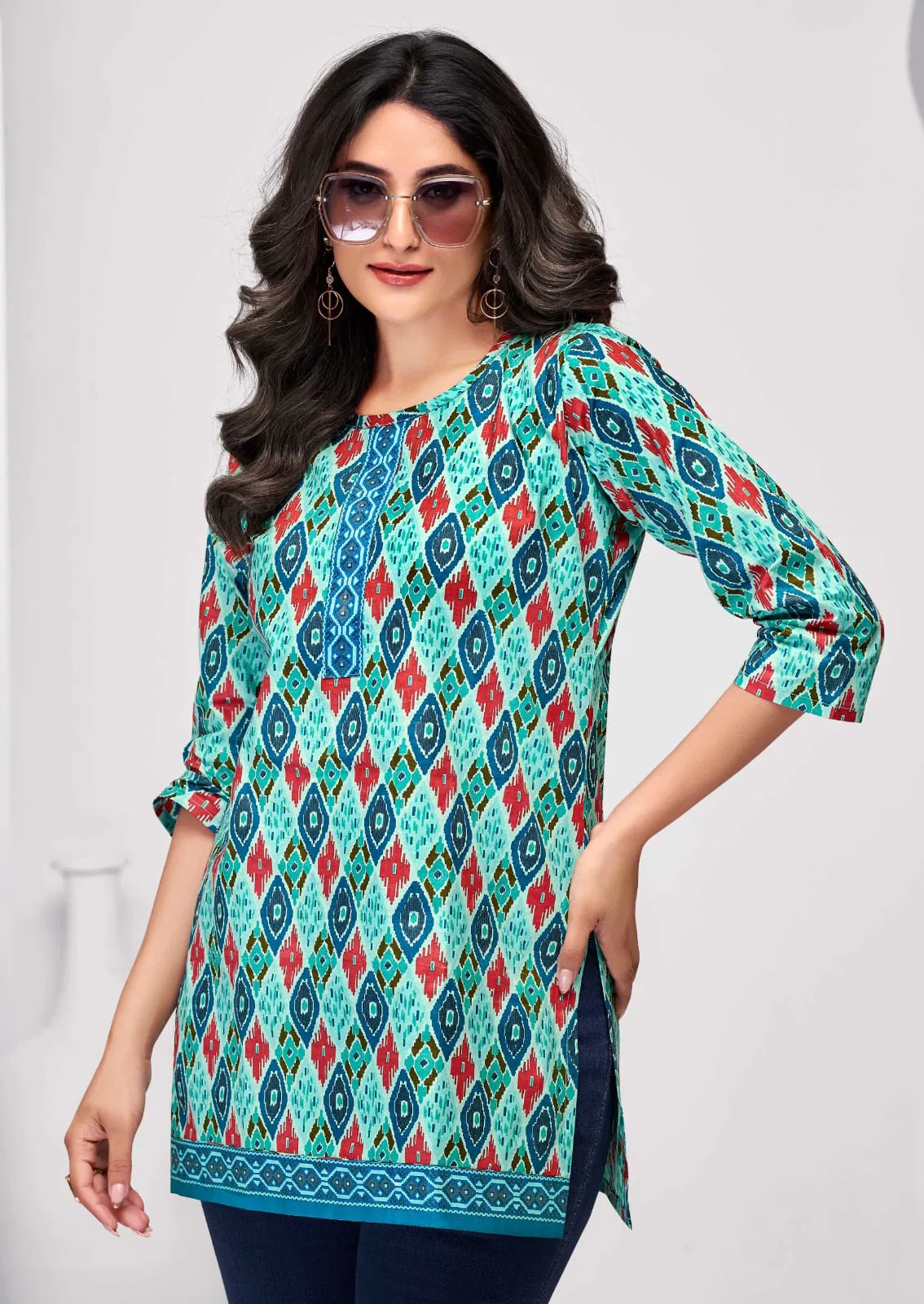 Crystal Vol 4 By Mayur Poplin Cotton Printed Ladies Top Orders In India